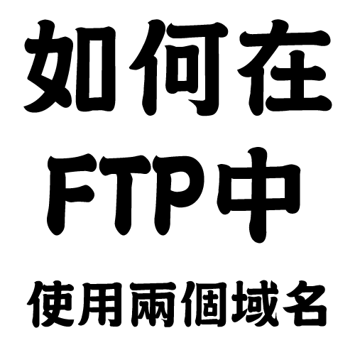 如何在 FTP 中使用兩個域名